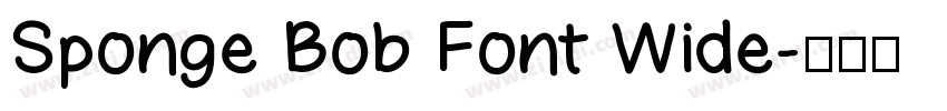 Sponge Bob Font Wide字体转换